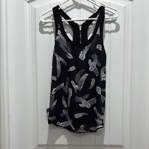Express Black and Gray Women's Top